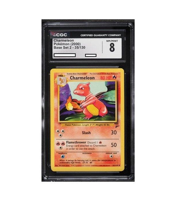 Graded card - Charmeleon #035 - Pokemon Base Set 2 (2000) -, Hobby en Vrije tijd, Verzamelkaartspellen | Pokémon