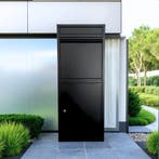 ParcelXL Mondo - Pakketbrievenbus grote inworp - Zwart ACTIE, Verzenden, Nieuw, Rvs, Staande brievenbus