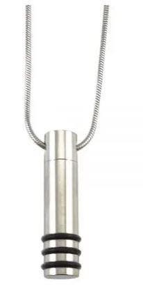 Assieraad, ashanger Buis streep zwart rubber, Nieuw, Zilver, Overige materialen, Kruis of Symbool