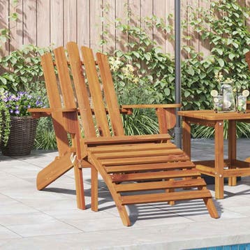 Adirondack tuinstoel | Acaciahout | Retourdeal 35% Korting, Tuin en Terras, Tuinstoelen, Ophalen of Verzenden, Zo goed als nieuw