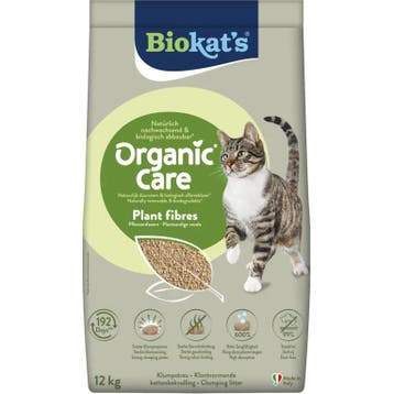 Biokats Kattenbakvulling Organic Care Plant Fibres 30 liter, Dieren en Toebehoren, Verzenden, Nieuw
