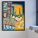 NOVA! - The desert garden _ abstract landscape painting