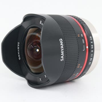 Samyang 8mm f/2.8 UMC Fisheye II Fujifilm X, Verzenden, Gebruikt