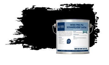 Wixx PRO PU Schakelverf Satin RAL 9005 | Gitzwart 20L, Verzenden, Zwart, Nieuw, Verf