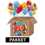 70 jaar feestartikelen pakket - 70 jaar versiering, Ophalen of Verzenden, Nieuw