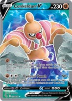 Conkeldurr V 073/078 Pokémon Go, Ophalen of Verzenden, Nieuw, Losse kaart, Foil