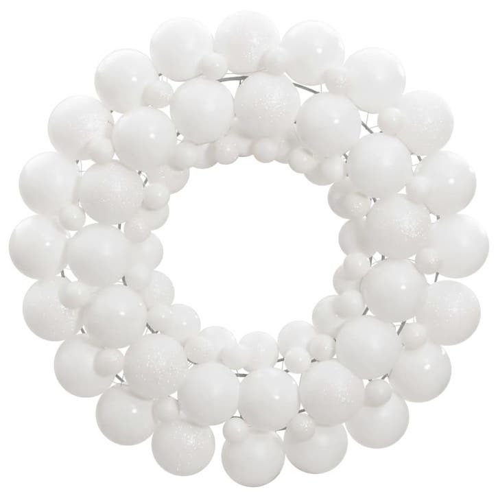 vidaXL Kerstkrans 45 cm polystyreen wit, Diversen, Kerst, Nieuw, Verzenden