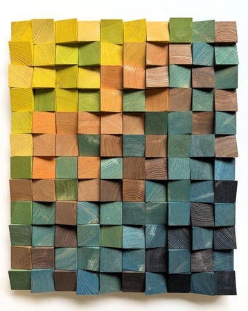 Modern Mozaïek - WoodbyLukas Lukasz Kacprzuk - 2020+ -, Antiek en Kunst