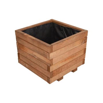 Plantenbak met Worteldoek Bruin Grenen 40 x 40 cm, Tuin en Terras, Bloembakken en Plantenbakken, Verzenden, Nieuw, Rechthoekig