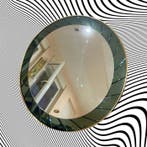 Cristal Art, (attr.) - Spiegel - Verguld messing, Kristal