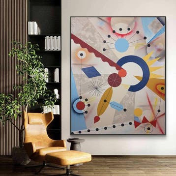 M.Chiera (1969) - Geometric Dialogue. XXL, Antiek en Kunst