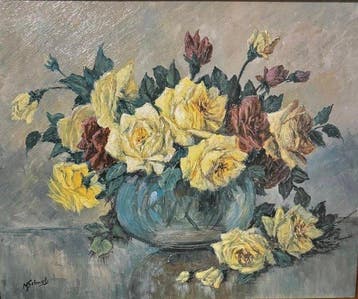 Maurice Schwab (XX) - Bouquet de Roses