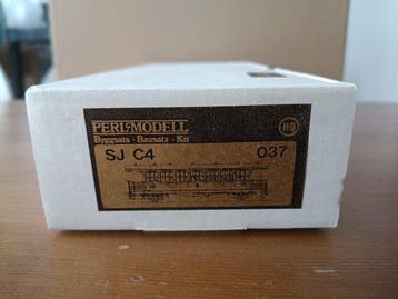 Perlmodell H0 - 037 - Model treinwagon (1) - Zweedse rijtuig, Nieuw