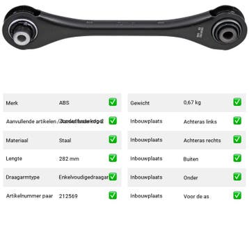 Draagarm Audi A3 40 TFSIe (8YA, 8YF) Van 2020-06 tot  - Auto, Verzenden, Nieuw, Audi