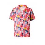 Rode Tropische Blouse Palmboom, Ophalen of Verzenden, Nieuw