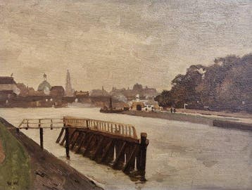 Willem Witsen (1860-1823) - Gezicht op het IJ te Amsterdam