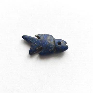 Sino-Mongolisch of Sino-Siberisch Dark Lapis Lazuli XS Fish