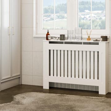 Radiatorombouw Vila, in lamellenontwerp, met plank, Verzenden, Nieuw