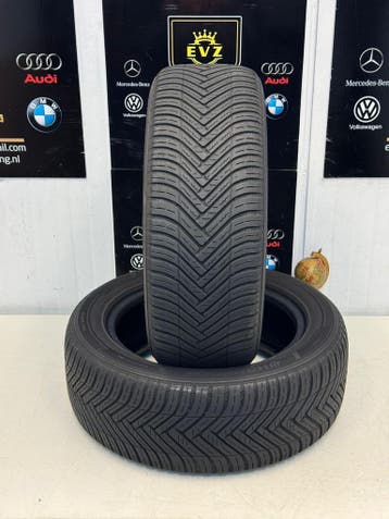 2 stuks 195/55R15 Hankook Kinergy 4S2 All-Seasons banden 5mm, Gebruikt, 15 inch, All Season, Band(en)
