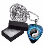 Aluminium plectrum ketting met de afbeelding van Yin Yang, Ophalen of Verzenden, Nieuw