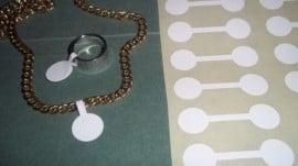 100 x Prijslabeltjes voor ringen en andere sieraden 15 x..., Ophalen of Verzenden, Nieuw