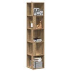 vidaXL Hoekkast 33x33x165 cm bewerkt hout artisanaal, Verzenden, Nieuw