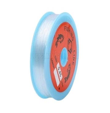 1 x rol transparant nylon visdraad 0,45 mm – 100 meter, Ophalen of Verzenden, Nieuw, Kraal