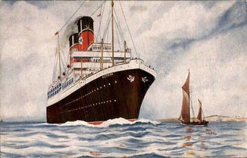 Schepen/ boten - Ansichtkaart (145) - 1900-1999, Gelopen