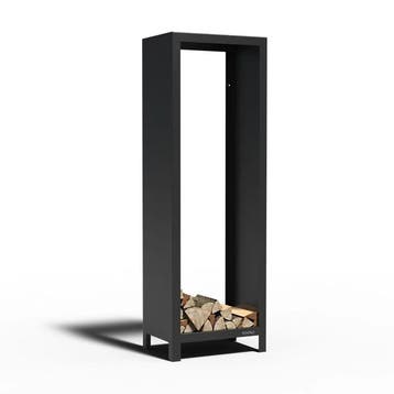 Cortenstaal gecoat houtopslag 60x40x180cm