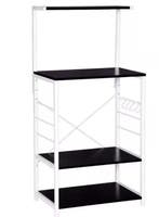 Magnetronrek met 4 Planken & Haken – Zwart, 123 cm, Huis en Inrichting, Keuken | Keukenelementen, Verzenden, Nieuw