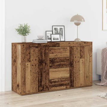 vidaXL Dressoir Oudhout 120 x 36 x 69 cm Bewerkt hout, Huis en Inrichting, Kasten | Dressoirs, Verzenden, Nieuw, Overige houtsoorten