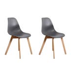 Stoelen KITO Grijs | Beukenhout | Premium | OP=OP, Twee, Nieuw, Ophalen of Verzenden, Hout