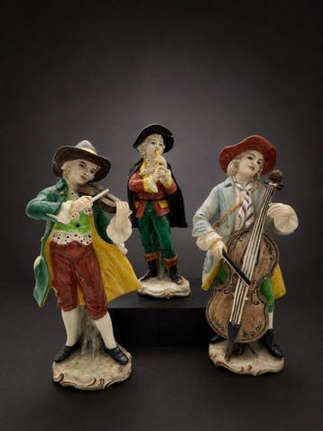 Triade / PBB - Beeldje - Suite de 3 figurines musiciens —