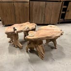 Salontafel Tonnie | Root massief Teak, Ophalen of Verzenden, Nieuw
