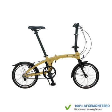 Beixo Vouwfiets Crosstown met riem aandrijving Zandgeel, Verzenden, Nieuw