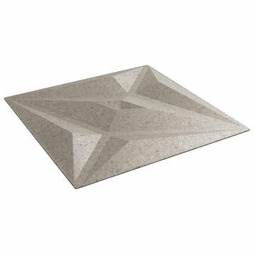 vidaXL Wandpanelen 12 st 50 x 50 cm Ster Beton XPS Schuim, Verzenden, Nieuw