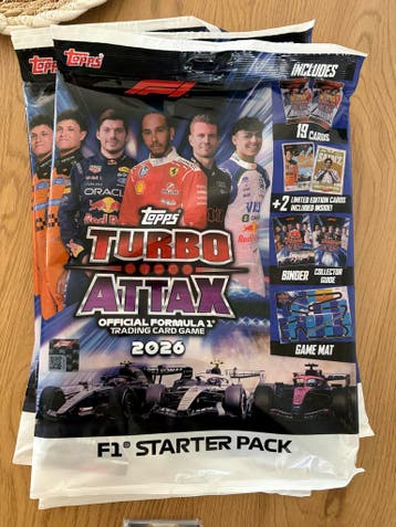 Starter Packs Turbo Attax Official Formula 1 2026 - Topps Eu, Ophalen of Verzenden, Nieuw, Meerdere kaarten, Foil