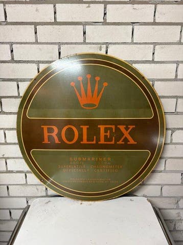 XXL Emaille reclamebord – Rolex Submariner – Rond – 76 cm –