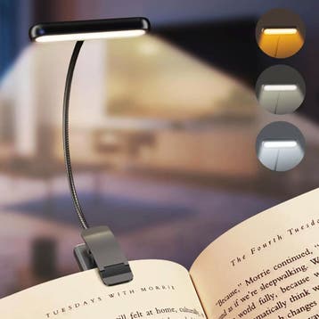 14 LED Boek Licht met Clip | Oplaadbaar, dimbaar, 3 kleuren, Verzenden, Nieuw