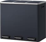 Hoppa!LTB54GS Driedubbele Afvalbak 3x18 Liter van 200 nu 29, Met pedaal, 50 tot 75 cm, Nieuw, 40 liter of meer