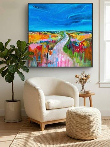 Luca Domiro - Where Colours Meet - Large Original painting