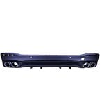 Diffuser voor mercedes gle w167 2019+ chrome ronde uitlaatsi, Nieuw