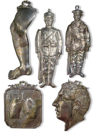 Italiaans design Votiefgeschenk (6) - Metaal, Verzilverd -