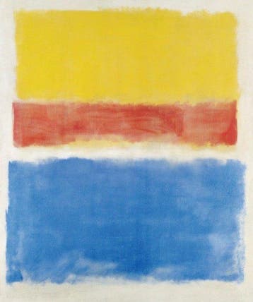 Mark Rothko - “Untitled (Yellow-Red and Blue)”. - 80 x 60