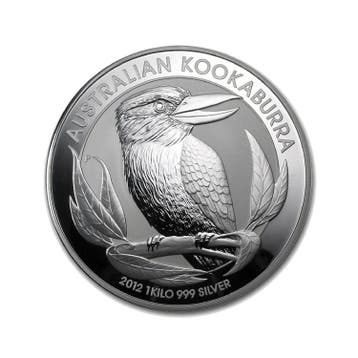 1 kilo zilveren Kookaburra munt 2012, Postzegels en Munten, Edelmetalen en Baren, Verzenden