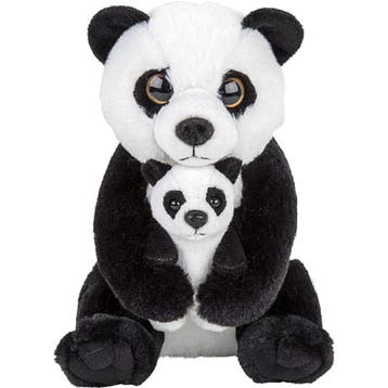 Nature Planet pandabeer knuffel - pluche - 22 cm, Verzenden, Nieuw
