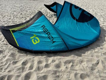 2026 North Reach Kite Turquoise 13m R, Watersport en Boten, Ophalen of Verzenden, Gebruikt, 13 m²