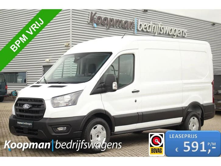 Ford Transit | Zakelijke Lease v.a. €612.61 pm, Auto's, Bestelauto's, Lease, Automaat, Diesel, Wit, Nieuw, Ford, Financial lease