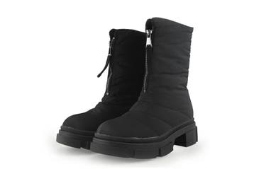 Ann Rocks Laarzen in maat 38 Zwart, Kleding | Dames, Schoenen, Verzenden, Zwart, Zo goed als nieuw, Hoge laarzen