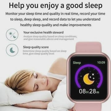 Smartwatch Y68 D20: Multifunctioneel met Bluetooth, Fitness, Verzenden, Nieuw